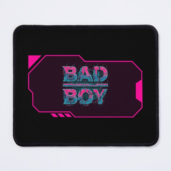 Item preview, Bad Boy Cyberpunk Mecha Typography Neon Glitch 2026 designed and sold by MarCinu Art.