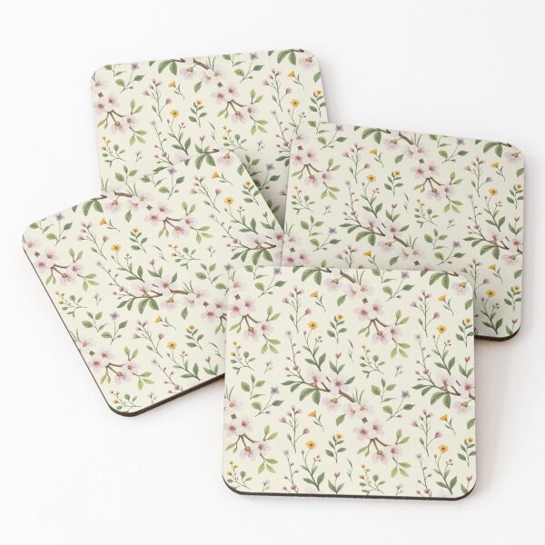 Item preview, Delicate Cherry Blossom Spring Floral Seamless Pattern designed and sold by Midnight Veil Designs.