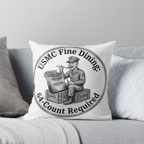 Item preview, USMC Fine Dining 64-Count Required - Funny Marine Corps Crayons designed and sold by CharlieFox03.