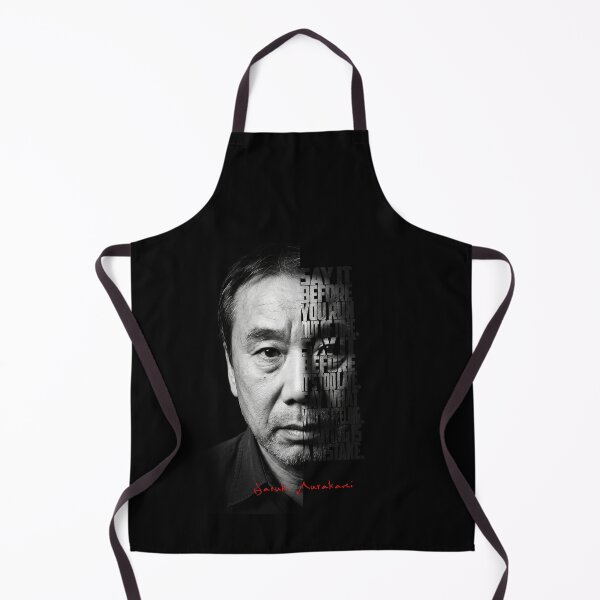 Item preview, Haruki Murakami Split Face Quote Poster designed and sold by Enea Kelo.