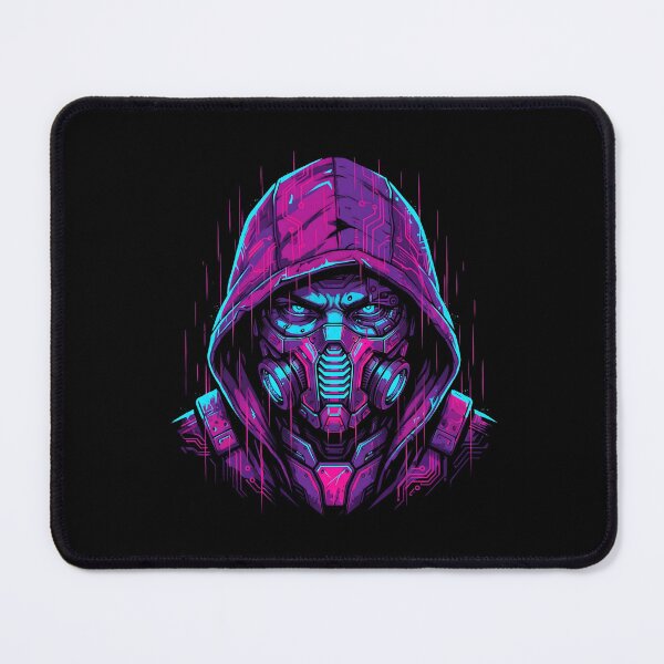 Item preview, Cyberpunk Glitch Hacker Mask Neon 2026 designed and sold by MarCinu Art.