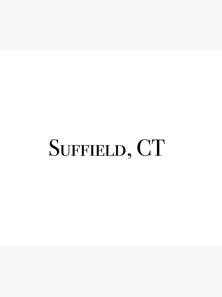 "Suffield, CT" Poster for Sale by lukaskugler Redbubble