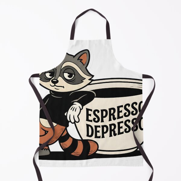 Item preview, Retro Vintage Raccoon Coffee Addict Espresso Depresso Aesthetic Mascot designed and sold by StickyGuys.