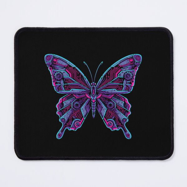 Item preview, Cyberpunk Butterfly Neon Circuit Board Aesthetic 2026 designed and sold by MarCinu Art.