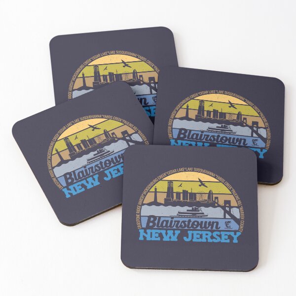 Item preview, Blairstown New Jersey Sunset Retro Vintage Local Pride Logo designed and sold by CRHPOD20.