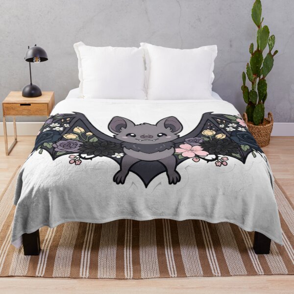 Item preview, Botanical Bat Spring Goth Cute Floral Aesthetic Kawaii Midnight Flower Wings designed and sold by StickyGuys.