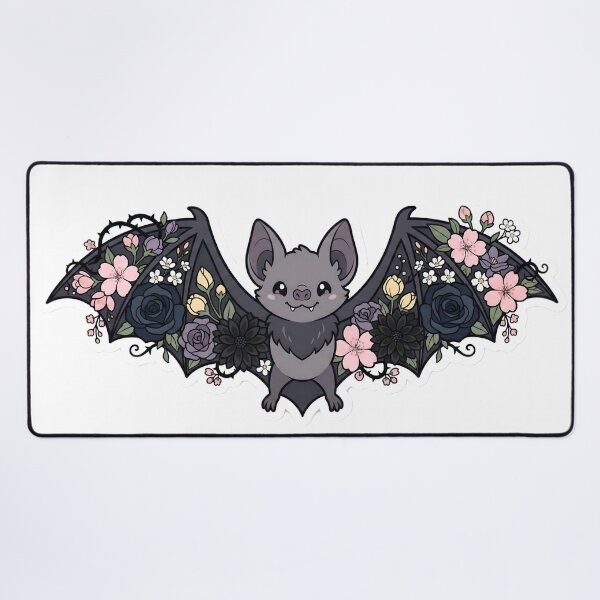 Item preview, Botanical Bat Spring Goth Cute Floral Aesthetic Kawaii Midnight Flower Wings designed and sold by StickyGuys.
