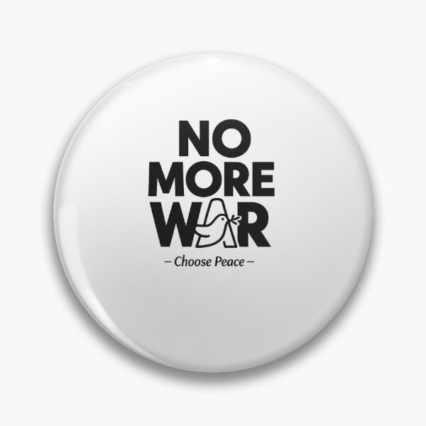Item preview, No More War – Choose Peace Minimalist Anti War Typography Design designed and sold by Bizertart.