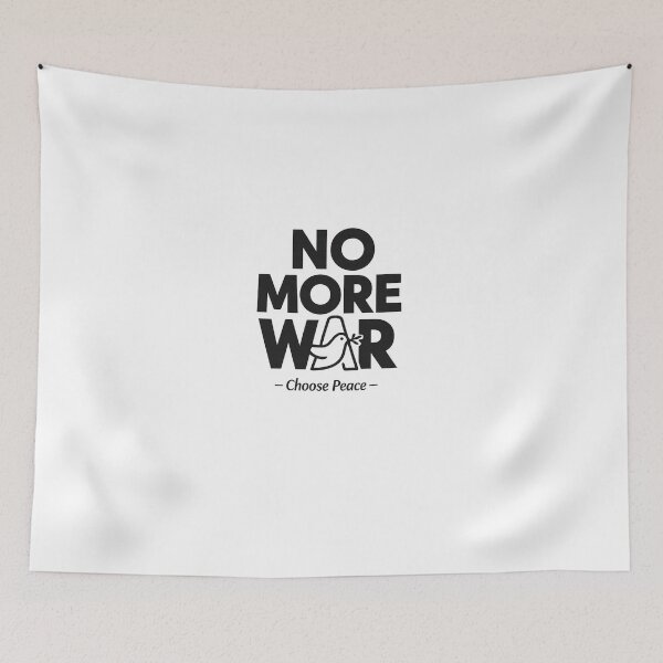 Item preview, No More War – Choose Peace Minimalist Anti War Typography Design designed and sold by Bizertart.