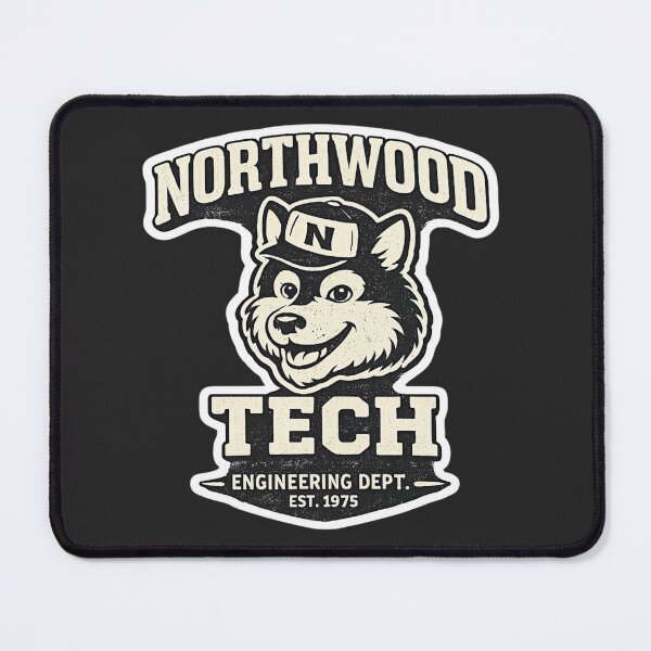Item preview, Northwood Tech Engineering Mascot – Vintage College Sticker Design designed and sold by BestDetailer.