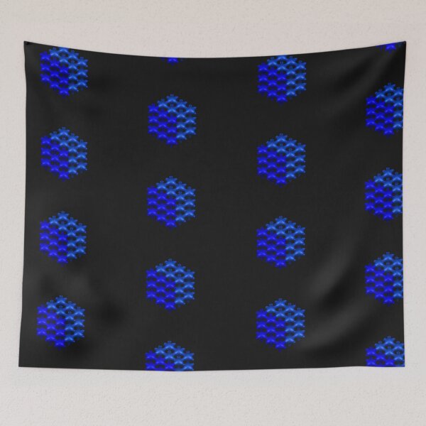 Item preview, Abstract 3D Blue Lattice Structure designed and sold by AAMHdesigns.