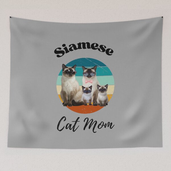 Item preview, Funny Siamese cat mom  designed and sold by Fateh-Kro ⭐⭐⭐⭐⭐.