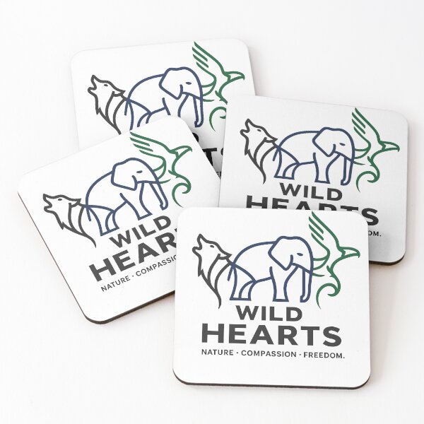Item preview, WILD HEARTS – Minimalist Wildlife Line Art Design designed and sold by darkan1.