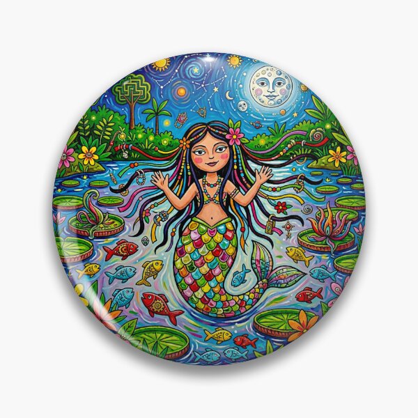 Item preview, Iara Brazilian Enchantress – Surreal Aquatic Fantasy Art #5 designed and sold by Helios Be. Lavsh.