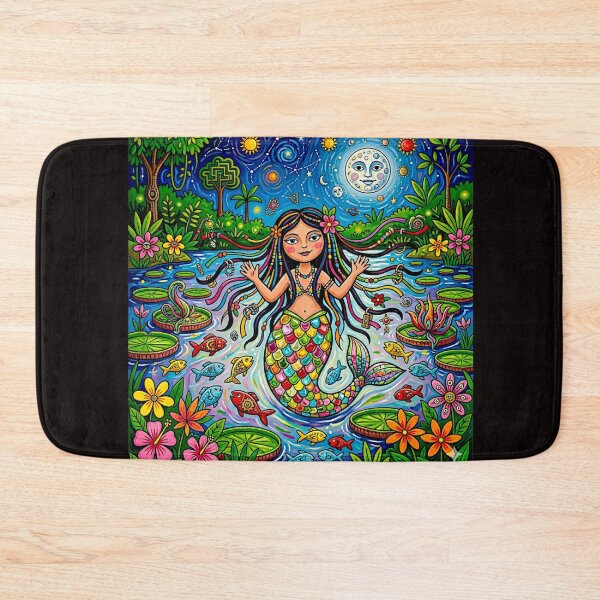 Item preview, Iara Brazilian Enchantress – Surreal Aquatic Fantasy Art #5 designed and sold by Helios Be. Lavsh.