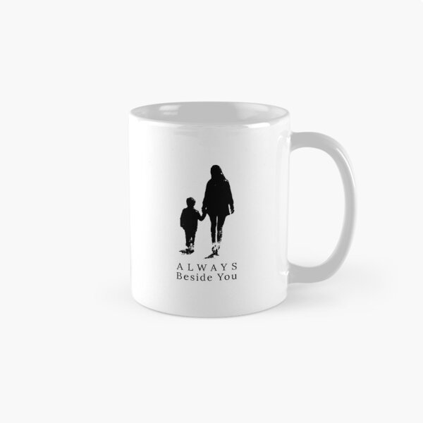 Item preview, Always Beside You – Caregiver and Child Silhouette Art designed and sold by WayOutWorks.