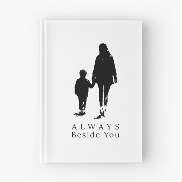 Item preview, Always Beside You – Caregiver and Child Silhouette Art designed and sold by WayOutWorks.