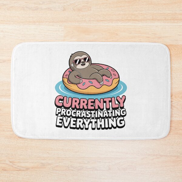 Item preview, Currently Procrastinating Everything | Funny Chill Sloth Summer Quote designed and sold by ThatBBStore.