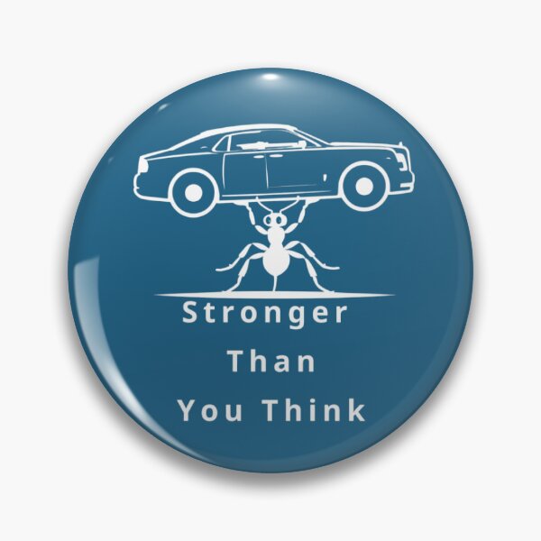 Item preview, Stronger Than You Think – Motivational Strength Mindset Design designed and sold by MyDesigneStore.