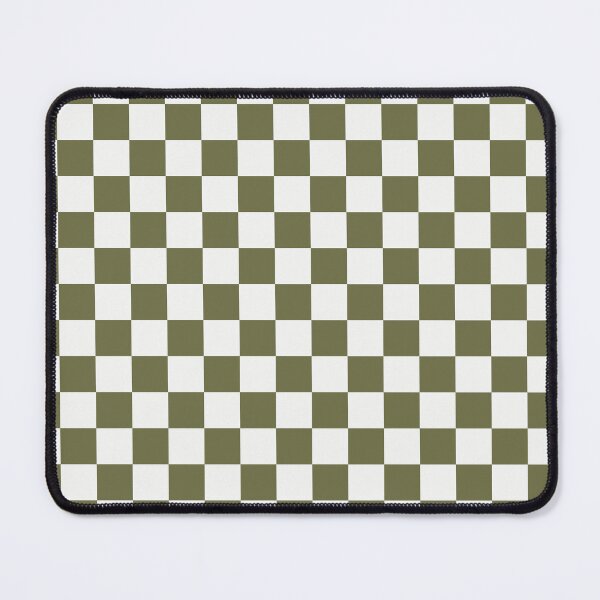 Item preview, White And Olive Checkered Pattern designed and sold by pattern-archive.