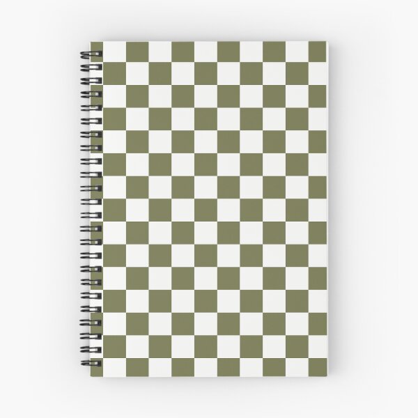 Item preview, White And Olive Checkered Pattern designed and sold by pattern-archive.