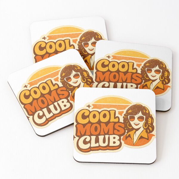 Item preview, Cool Moms Club Groovy Retro 70s Vintage Typography designed and sold by Retro Mood Co.
