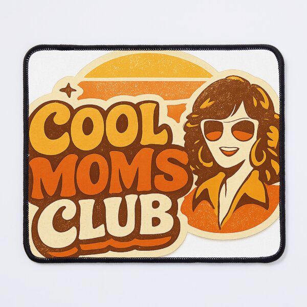 Item preview, Cool Moms Club Groovy Retro 70s Vintage Typography designed and sold by Retro Mood Co.