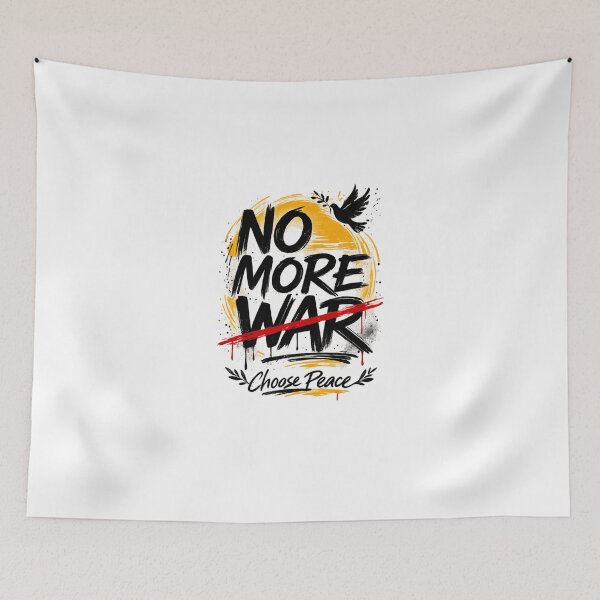Item preview, No More War – Choose Peace anti war Design designed and sold by Bizertart.