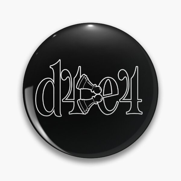 Item preview, d4>e4 chess meme designed and sold by JacobSpace.