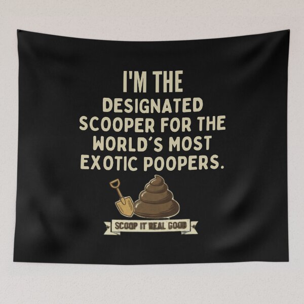 Item preview, Designated Scooper Exotic Poopers Funny Zookeeper Humor designed and sold by BlissHalo.
