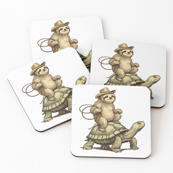 Item preview, Sloth Riding a Turtle designed and sold by CreativestuffCo.