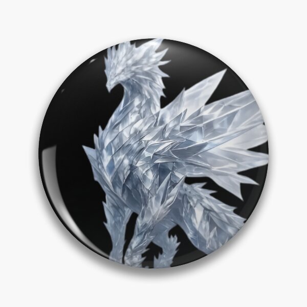 Item preview, Majestic Frost Crystal Dragon Mythical Ice Beast designed and sold by CrystalVanta.