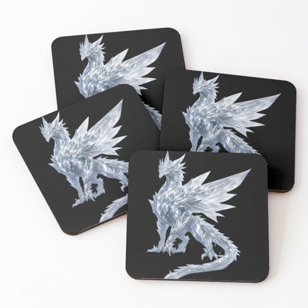 Item preview, Majestic Frost Crystal Dragon Mythical Ice Beast designed and sold by CrystalVanta.