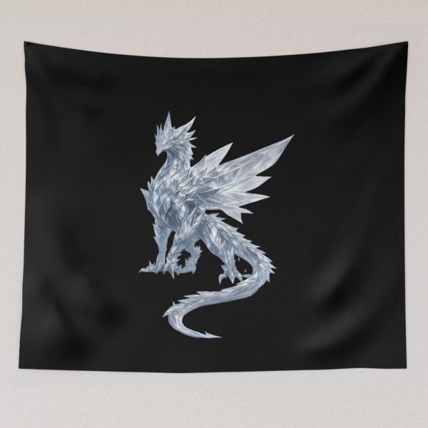 Item preview, Majestic Frost Crystal Dragon Mythical Ice Beast designed and sold by CrystalVanta.
