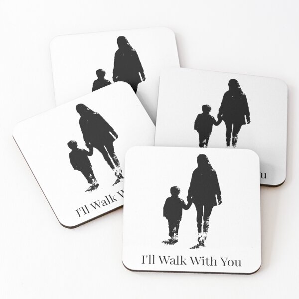Item preview, I'll Walk With You – Caregiver and Child Silhouette Art designed and sold by WayOutWorks.