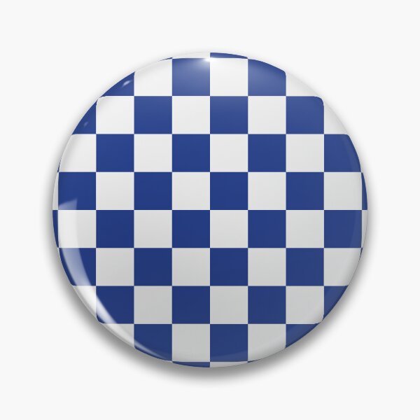Item preview, White And Royal Blue Checkered Pattern designed and sold by pattern-archive.