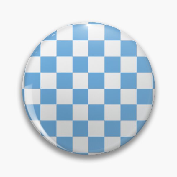 Item preview, White And Sky Blue Checkered Pattern designed and sold by pattern-archive.