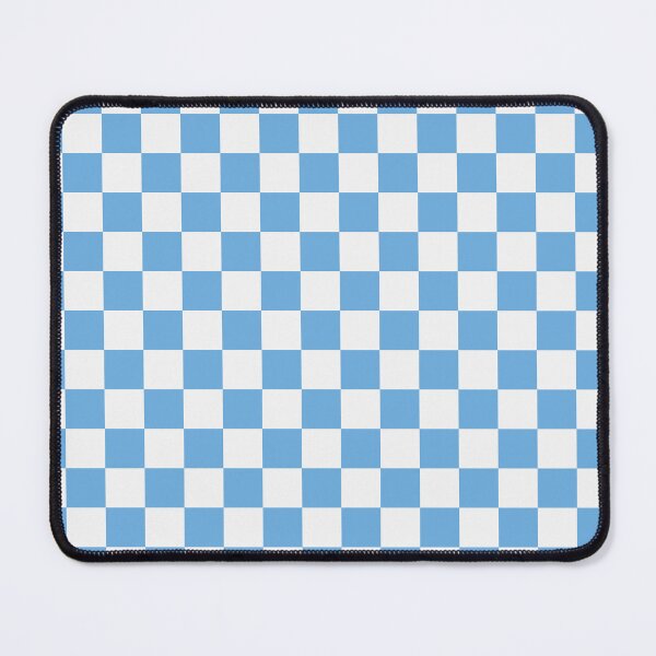 Item preview, White And Sky Blue Checkered Pattern designed and sold by pattern-archive.