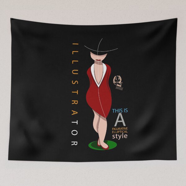 Item preview, illustrator figurative elliptical style designed and sold by Luca Mesini.