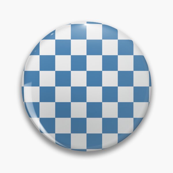 Item preview, White And Steel Blue Checkered Pattern designed and sold by pattern-archive.