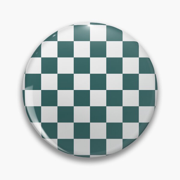 Item preview, White And Teal Checkered Pattern designed and sold by pattern-archive.