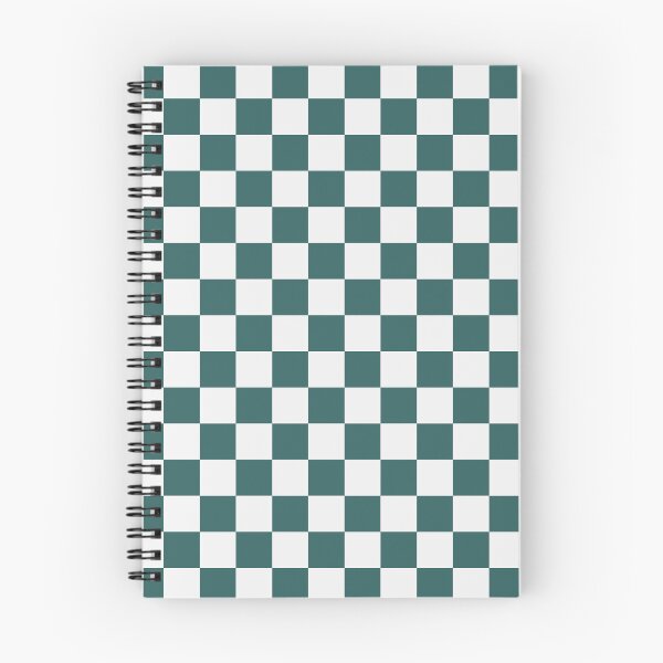 Item preview, White And Teal Checkered Pattern designed and sold by pattern-archive.