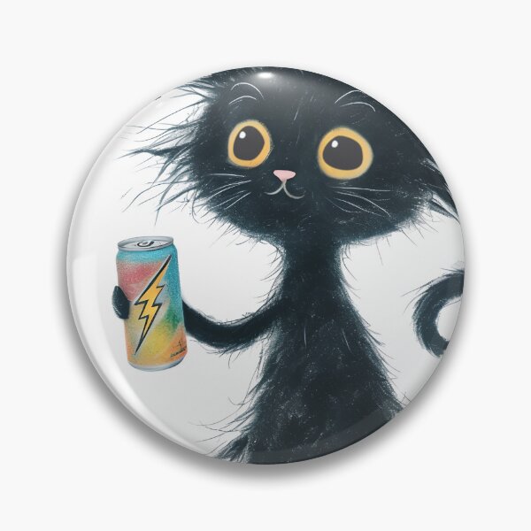 Item preview, Funny static buzz caffeine cat energy drink can't sleep designed and sold by BigMRanch.