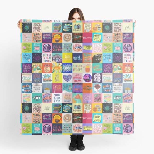 Positivity Patchwork Scarf