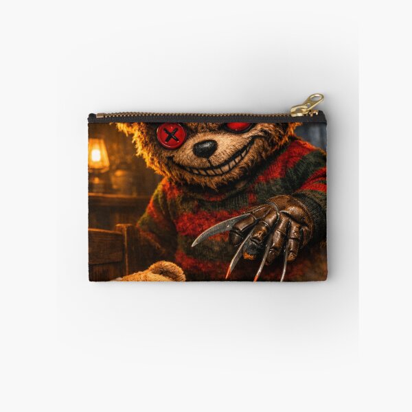 Item preview, Teddy the Freddy Death Bear Krueger at bed with sleeping Teddy bear designed and sold by Gunnar Hermansen.