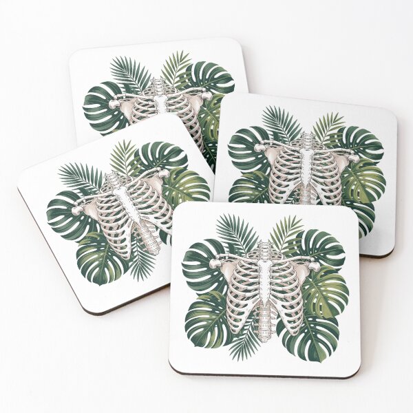 Item preview, Skeleton Over Tropical Leaves designed and sold by jkrphoto.