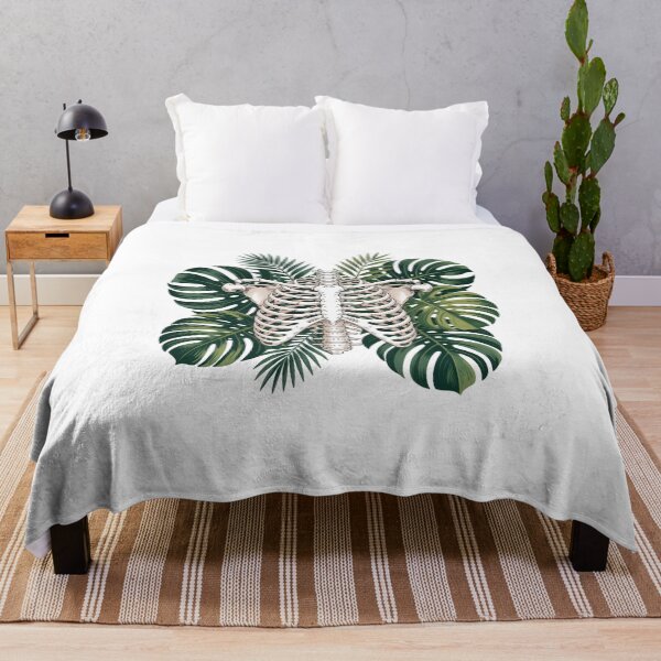 Item preview, Skeleton Over Tropical Leaves designed and sold by jkrphoto.