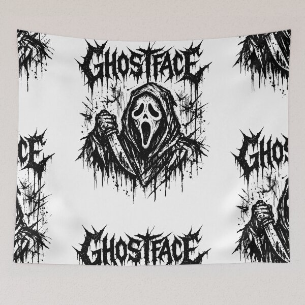 Item preview, SCREAM GHOSTFACE DEATH METAL INSPIRED INK PRINT designed and sold by Campbell0395.