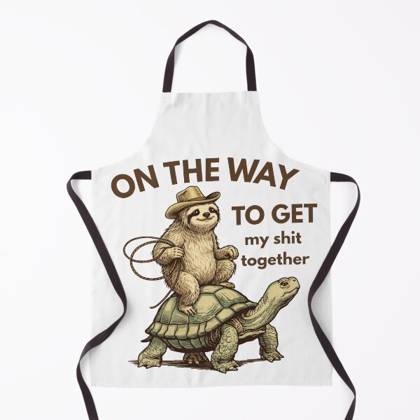 Item preview, Sloth wearing a cowboy hat while riding a turtle designed and sold by CreativestuffCo.