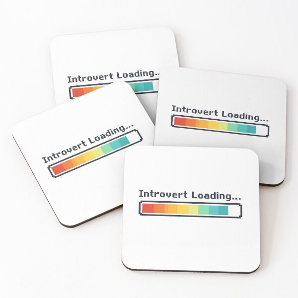 Item preview, Retro Pixel Art Introvert Loading Bar Tee designed and sold by Moodrip.